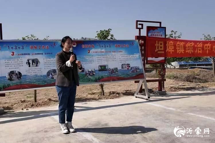 蒙阴县坦埠镇综治中心开放日活动搭建起“连心桥”