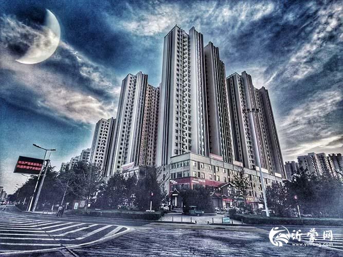 夜色中的临沂城